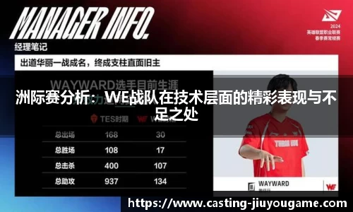 洲际赛分析：WE战队在技术层面的精彩表现与不足之处